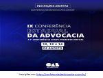 IX Conferncia Estadual da Advocacia